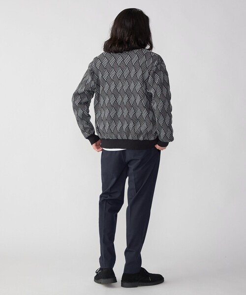 SHIPS(シップス)の「SHIPS: 〈手洗い可能〉ジオメトリック ジャカード カーディガン(カーディガン/ボレロ・メンズ・ブラック/スカイブルー/ベージュ・LARGE/MEDIUM/SMALL/X-LARGE)」の8枚目の写真