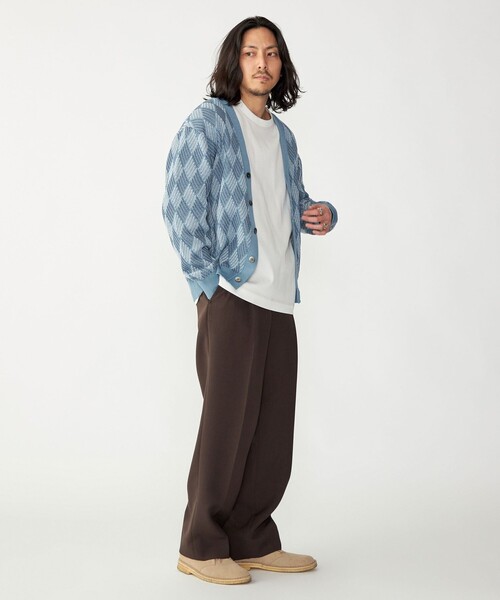 SHIPS(シップス)の「SHIPS: 〈手洗い可能〉ジオメトリック ジャカード カーディガン(カーディガン/ボレロ・メンズ・ブラック/スカイブルー/ベージュ・LARGE/MEDIUM/SMALL/X-LARGE)」の17枚目の写真