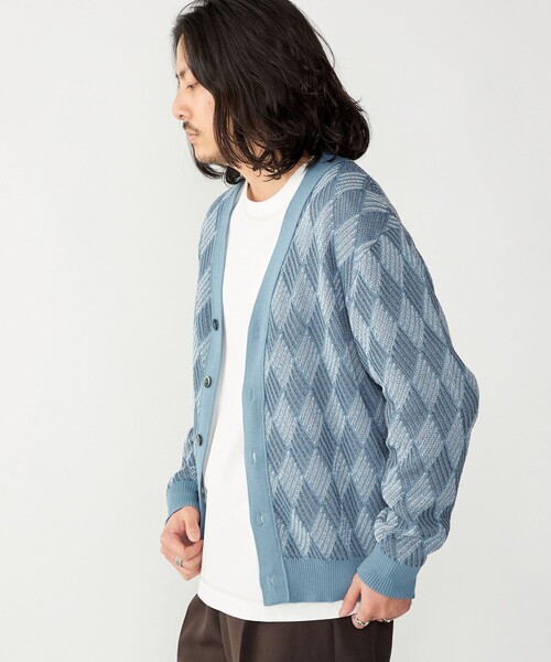 SHIPS(シップス)の「SHIPS: 〈手洗い可能〉ジオメトリック ジャカード カーディガン(カーディガン/ボレロ・メンズ・ブラック/スカイブルー/ベージュ・LARGE/MEDIUM/SMALL/X-LARGE)」の20枚目の写真