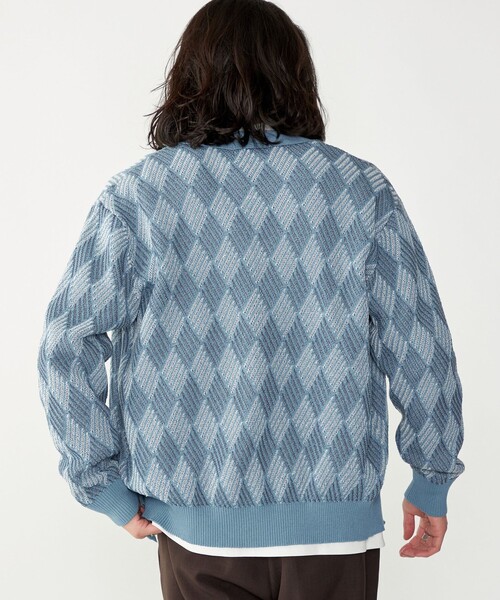 SHIPS(シップス)の「SHIPS: 〈手洗い可能〉ジオメトリック ジャカード カーディガン(カーディガン/ボレロ・メンズ・ブラック/スカイブルー/ベージュ・LARGE/MEDIUM/SMALL/X-LARGE)」の21枚目の写真