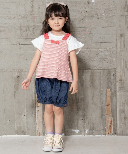 RAGMART（ラグマート）の「Ｔシャツ＆ベストセット（Tシャツ/カットソー・キッズ・ブラック/ピンク・130cm/120cm/110cm/100cm）」の7枚目の写真