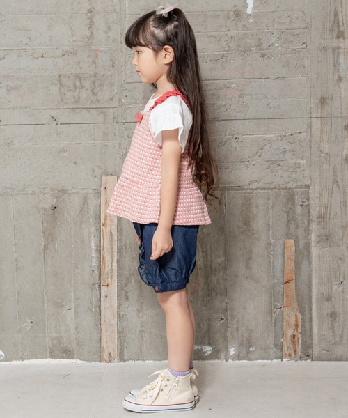 RAGMART（ラグマート）の「Ｔシャツ＆ベストセット（Tシャツ/カットソー・キッズ・ブラック/ピンク・130cm/120cm/110cm/100cm）」の4枚目の写真