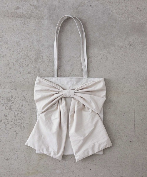 セール】Big ribbon totebag / ビッグ リボン トート バッグ