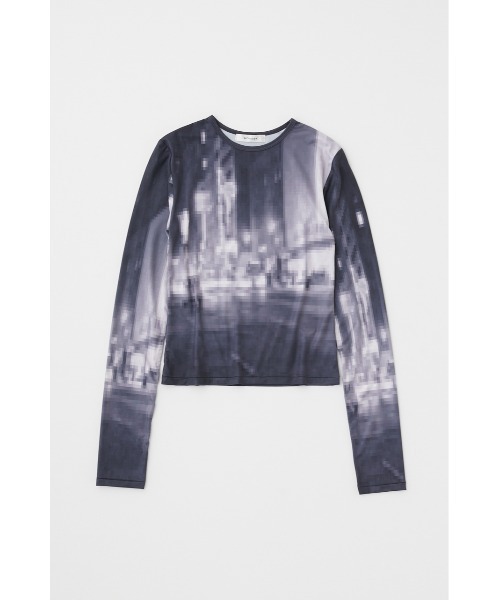 MOUSSY（マウジー）の「CITY LIGHTS PIXEL LS Tシャツ（Tシャツ