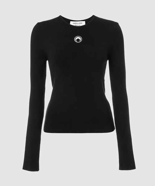 MARINE SERRE（マリーン・セル）の「CORE KNIT OPEN BACK PULLOVER（その他トップス・レディース・ブラック/ブルー/ピンク・S/XS/M）」の2枚目の写真