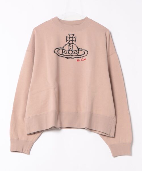 Vivienne Westwood(ヴィヴィアンウエストウッド)の「オーガニックコットン裏毛ラフステッチオーブ刺繍(スウェット・レディース・オートミール/ピンク/ブラック・FREE)」の3枚目の写真