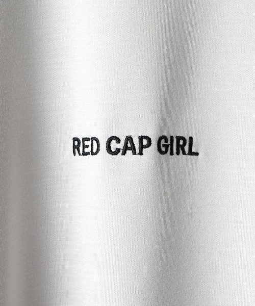 Red Cap Girl(レッドキャプガール)の「【RED CAP GIRL】とろみドレープ バックプリント ノースリーブ ポンチカットソー(タンクトップ・メンズ・ブルー/ブラック/グレー/ホワイト・XL/M/L)」の14枚目の写真