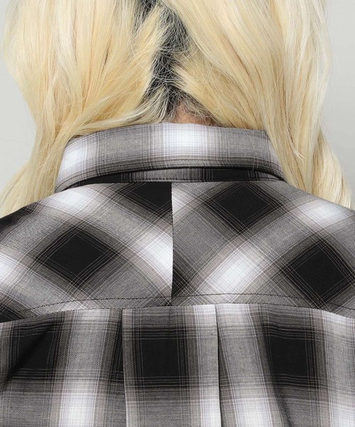 3.3 Field Trip （3.3フィールドトリップ）の「3.3 Field Trip／オンブレシャツ2（シャツ/ブラウス・メンズ・ブルー/グリーン/ブラック・FREE）」の4枚目の写真