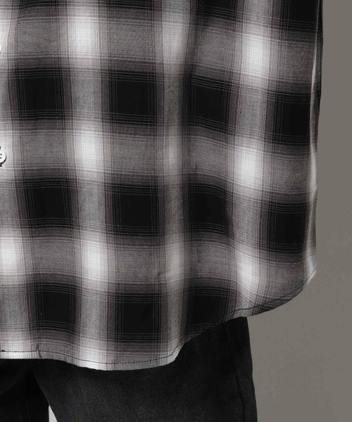 3.3 Field Trip （3.3フィールドトリップ）の「3.3 Field Trip／オンブレシャツ2（シャツ/ブラウス・メンズ・ブルー/グリーン/ブラック・FREE）」の7枚目の写真