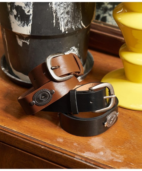 anap mimpi（アナップミンピ）の「コンチョ付ベルト（ベルト・レディース・ブラウン/ブラック・FREE）」の2枚目の写真