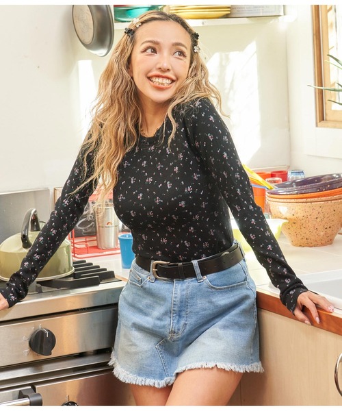 anap mimpi（アナップミンピ）の「コンチョ付ベルト（ベルト・レディース・ブラウン/ブラック・FREE）」の5枚目の写真