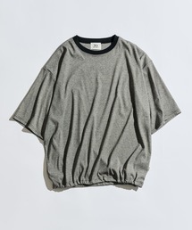 WETTEMPT（ウィテンプト）の「CREW NECK DRAW CORD BORDER TEE / クルーネックドローコードボーダーT（Tシャツ/カットソー）」