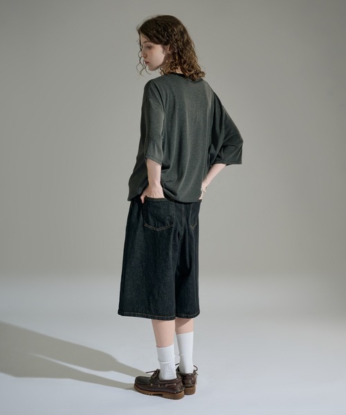 WETTEMPT(ウィテンプト)の「CREW NECK DRAW CORD BORDER TEE / クルーネックドローコードボーダーT(Tシャツ/カットソー・メンズ・グレイッシュブルー/オフホワイト/ネイビー/グリーン/ブラック/ブラック系その他/ブラウン/ネイビー系/ホワイト/グレー/ブラック系その他2・SMALL/LARGE/MEDIUM)」の18枚目の写真