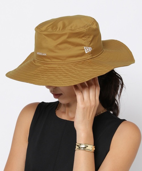 NEW ERA(ニューエラ)の「【HEREIAM】NEW ERA/別注アドベンチャーハット(ハット・レディース・ブラック/キャメル・MEDIUM)」の9枚目の写真