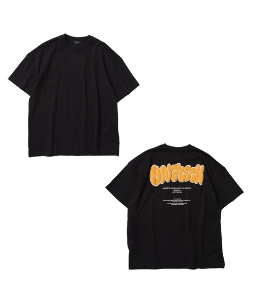 GLAZOS（グラソス）の「【STREET】バックグラフィック発泡プリントビッグ半袖Tシャツ（Tシャツ/カットソー・キッズ・ネイビー/グリーン/ホワイト/ブルー/ブラック・140cm/150cm/160cm/170cm/130cm）」の2枚目の写真