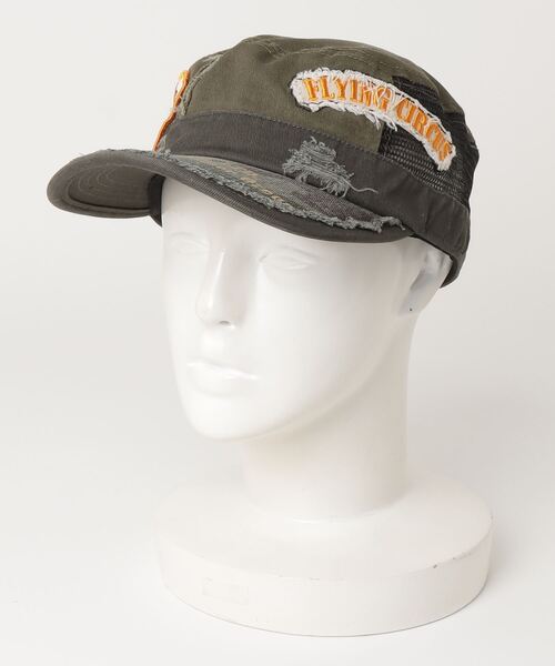 AVIREX(アヴィレックス)の「【AVIREX】FLYING CIRCUS メッシュワークCAP(キャップ・レディース・ベージュ/カーキ/ブラック・FREE)」の3枚目の写真