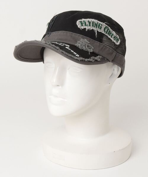 AVIREX(アヴィレックス)の「【AVIREX】FLYING CIRCUS メッシュワークCAP(キャップ・レディース・ベージュ/カーキ/ブラック・FREE)」の2枚目の写真