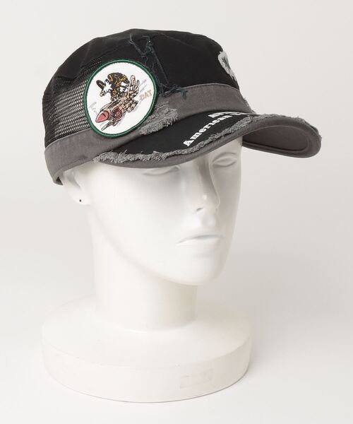 AVIREX(アヴィレックス)の「【AVIREX】FLYING CIRCUS メッシュワークCAP(キャップ・レディース・ベージュ/カーキ/ブラック・FREE)」の5枚目の写真