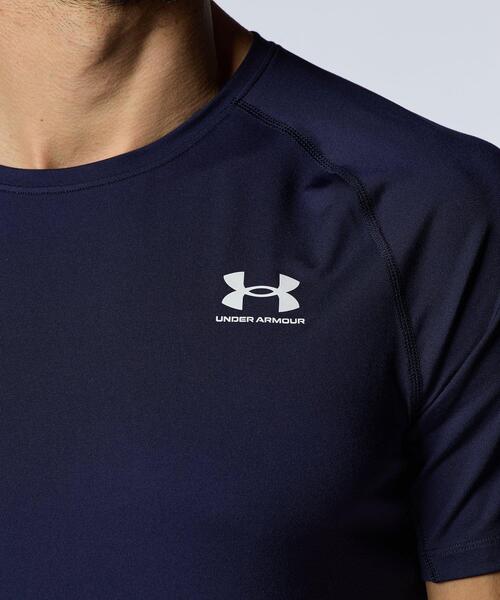 UNDER ARMOUR(アンダーアーマー)の「UAヒートギア フィッティド ショートスリーブ シャツ(トレーニング/メンズ)(Tシャツ/カットソー・メンズ・ネイビー・XL/S/M/2XL/L/3XL)」の4枚目の写真