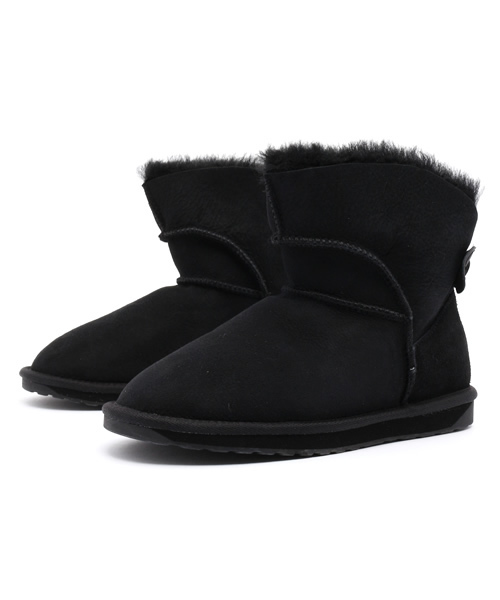 EMU Australia(エミューオーストラリア)の「ALBA MINIMINI エミュ ムートンブーツ(ブーツ・レディース・チョコ/ベージュ/グレー/ブラック・8/6/7/5)」の2枚目の写真