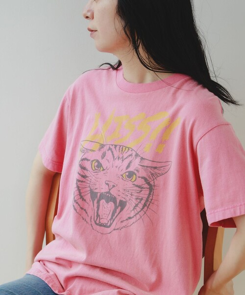 mmts(マミタス)の「〈UNISEX〉HISS Tシャツ 旅行 レイヤード 洗濯可能 主役トップス ライブ(Tシャツ/カットソー・レディース・ブラック/ホワイト/ピンク・SMALL/MEDIUM/LARGE/X-LARGE)」の3枚目の写真