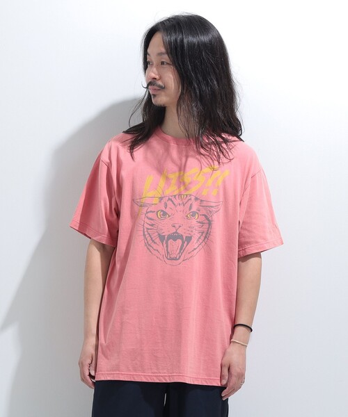 UNISEX〉HISS Tシャツ 旅行 レイヤード 洗濯可能 主役トップス ライブ