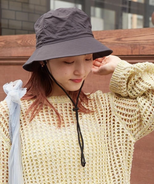 w closet（ダブルクローゼット）の「【UVケア付き】バケットハット（ハット・レディース・グレー/ブラック・FREE）」の12枚目の写真