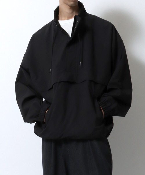 SITRY(シトリー)の「Stand Anorak Jacket/アノラックジャケット トラックジャケット ハーフジップ スタンドネック プルオーバー(ブルゾン・メンズ・グレー系その他/グリーン系その他/ブラック・L/LL/M)」の22枚目の写真