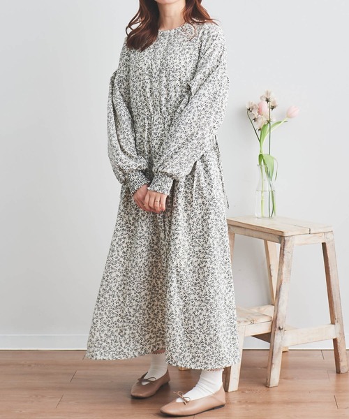 mil（ミル）の「【150㎝前後の小柄さんサイズ】小花柄ドロスト