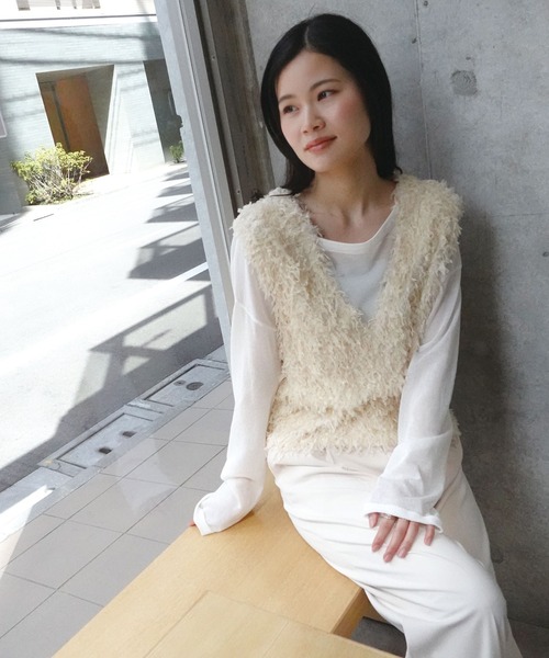 CORNERS（コーナーズ）の「フリンジ2wayベスト（ベスト）」 - WEAR