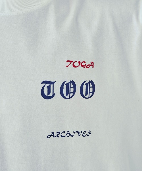 TOGA（トーガ）の「Print T-shirt（Tシャツ/カットソー・メンズ・ブラック/ホワイト・L/XL）」の11枚目の写真