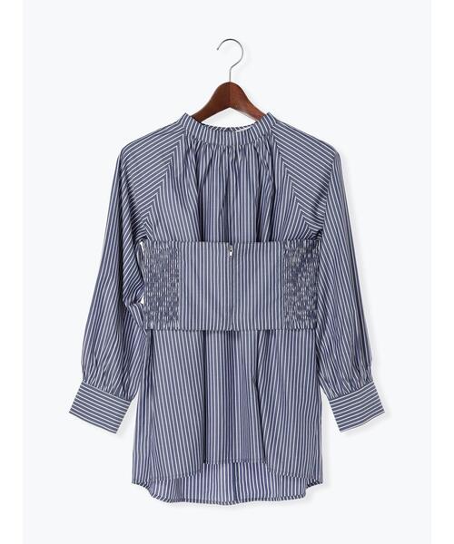 Te chichi TERRASSE(テチチテラス)の「ビスチェセットスタンドネックブラウス(シャツ/ブラウス・レディース・ホワイト/オフホワイト/ネイビー・F)」の22枚目の写真