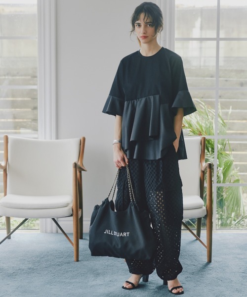 JILL STUART(ジルスチュアート)の「◆コットンローンエンブロイダリーパンツ(その他パンツ・レディース・ブラック/ホワイト・2/4)」の2枚目の写真