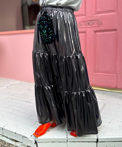 mi via loca（ミヴィアロカ）の「グリッター ティアードスカート