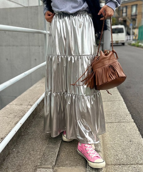 mi via loca（ミヴィアロカ）の「グリッター ティアードスカート