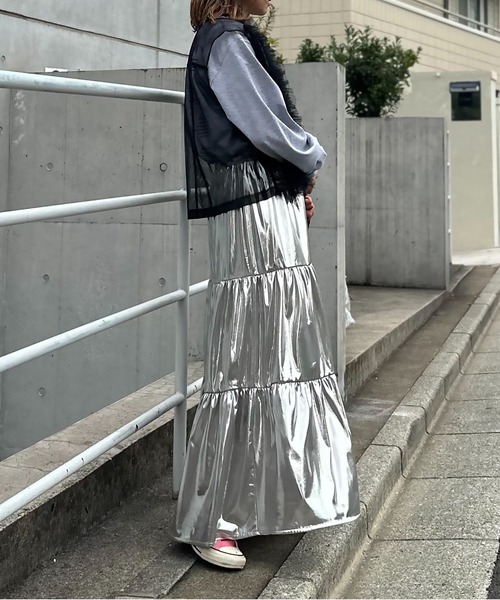 mi via loca（ミヴィアロカ）の「グリッター ティアードスカート