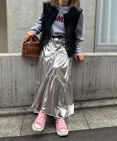 mi via loca（ミヴィアロカ）の「グリッター ティアードスカート