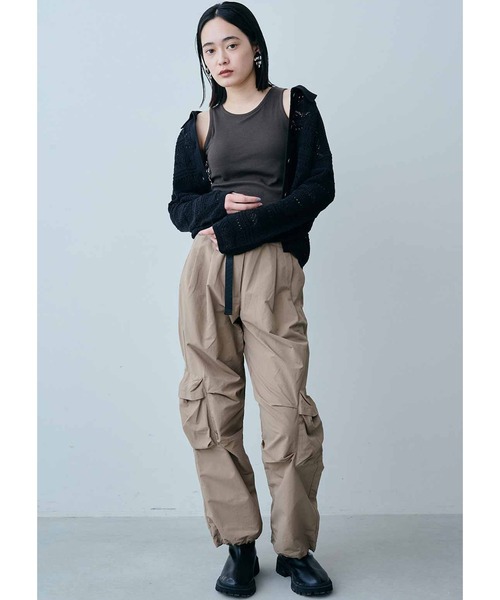 MEDE19F（メデジュウキュウ）の「ＭＥＤＥ１９Ｆ　カップ付きアメスリタンクトップ（タンクトップ・レディース・ブラウン/チャコール・MEDIUM）」の4枚目の写真