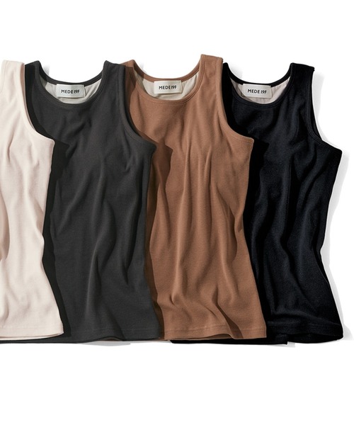 MEDE19F（メデジュウキュウ）の「ＭＥＤＥ１９Ｆ　カップ付きアメスリタンクトップ（タンクトップ・レディース・ブラウン/チャコール・MEDIUM）」の8枚目の写真