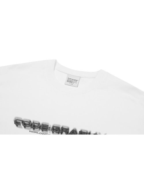codegraphy(コードグラフィー)の「Code:graphy Lettering SHORT SLEEVE T-Shirt(Tシャツ/カットソー・メンズ・ブラック/ホワイト・LARGE/MEDIUM/SMALL)」の3枚目の写真