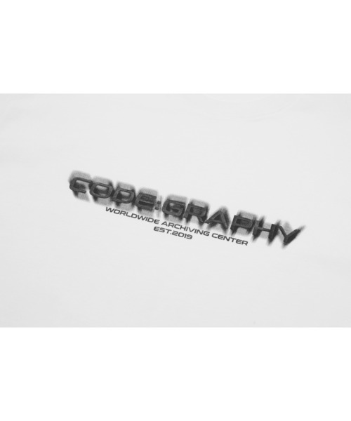 codegraphy(コードグラフィー)の「Code:graphy Lettering SHORT SLEEVE T-Shirt(Tシャツ/カットソー・メンズ・ブラック/ホワイト・LARGE/MEDIUM/SMALL)」の4枚目の写真