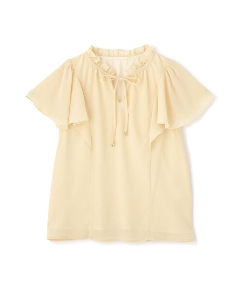 PROPORTION BODY DRESSING(プロポーションボディドレッシング)の「楊柳ラッフルブラウス / 1214110503(シャツ/ブラウス・レディース・イエロー/ホワイト/ブルー・SMALL/MEDIUM)」の9枚目の写真