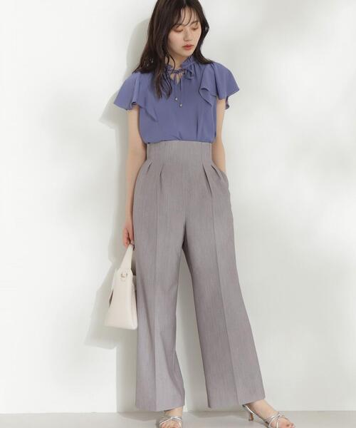 PROPORTION BODY DRESSING(プロポーションボディドレッシング)の「楊柳ラッフルブラウス / 1214110503(シャツ/ブラウス・レディース・イエロー/ホワイト/ブルー・SMALL/MEDIUM)」の22枚目の写真