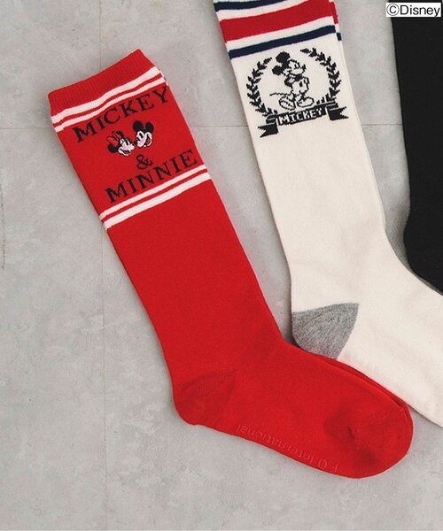 apres les cours（アプレレクール）の「ディズニーキャラクターアソートソックス（ソックス/靴下・キッズ・オフホワイト/エメラルド/レッド/アイボリー/ブラック・12/15 /18/21）」の5枚目の写真