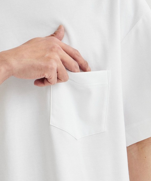 UJOH（ウジョー）の「【UJOH HOMME / ウジョーオム】Slit Half Sleeve T/スリットハーフスリーブTシャツ（Tシャツ/カットソー・メンズ・ブラック/ホワイト・1/2/3）」の10枚目の写真