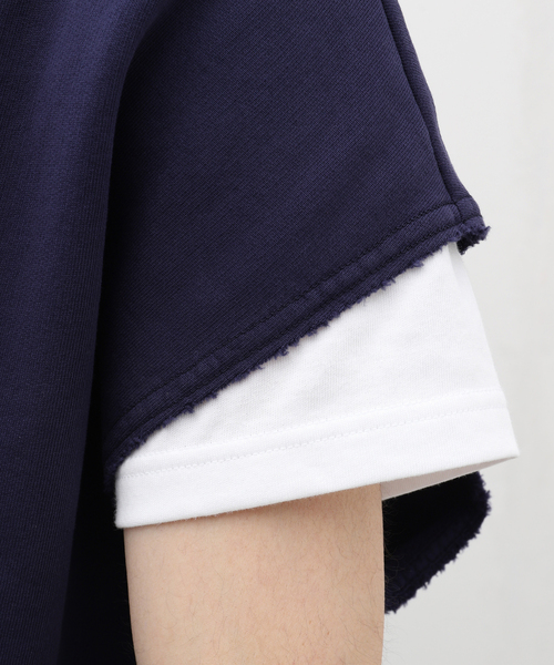 CAMIEL FORTGENS（カミエル フォートへンス）の「CAMIEL FORTGENS (カミエル・フォートヘンス) SLEEVELESS SWEATER 17.02.01.01（ベスト・メンズ・オレンジ/ネイビー・MEDIUM/SMALL）」の7枚目の写真