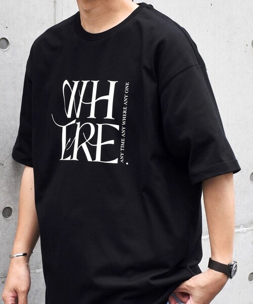 SHIPS any(シップス エニィ)の「SHIPS any: センチュリーフォント ミュージアム Tシャツ◇(Tシャツ/カットソー・メンズ・ブラック/チャコールグレー/ダークグレー/ホワイト系その他/ライトホワイト/ホワイト・MEDIUM/LARGE)」の5枚目の写真