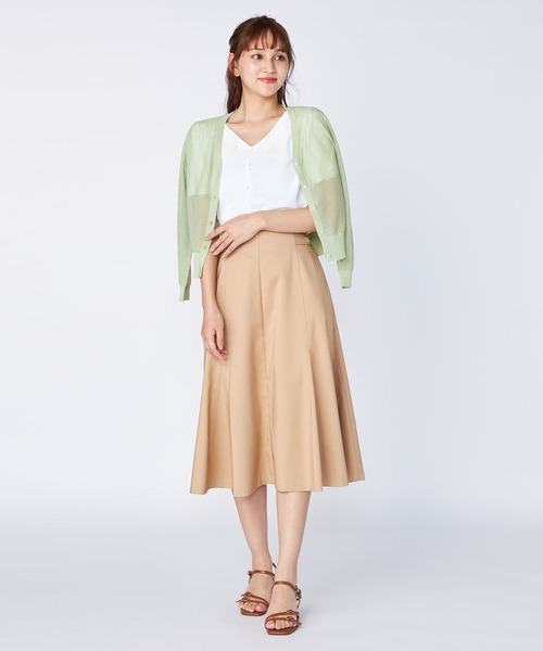 LAISSE PASSE(レッセパッセ)の「【WEB限定カラー】Vネックすかし編みカーディガン(カーディガン/ボレロ・レディース・ネイビー/アイボリー/ミント/ラベンダー/スモークピンク・MEDIUM)」の19枚目の写真