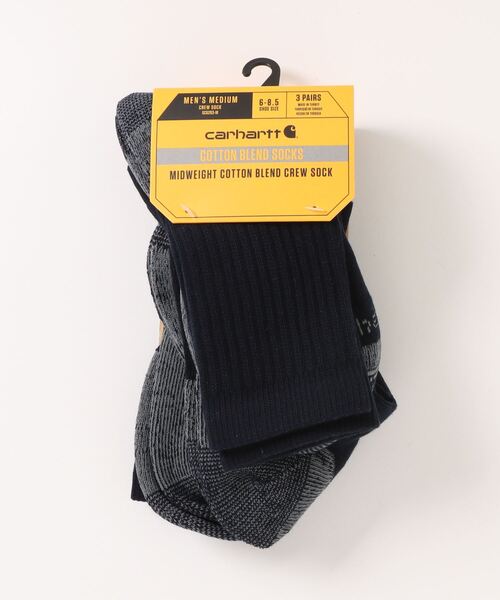 Carhartt(カーハート)の「carhartt / Midweight Cotton Blend Crew Sock / CRHTT6203(ソックス/靴下・レディース・ネイビー・MEDIUM)」の1枚目の写真