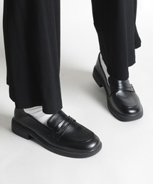【shoes365】ミドルヒールローファー